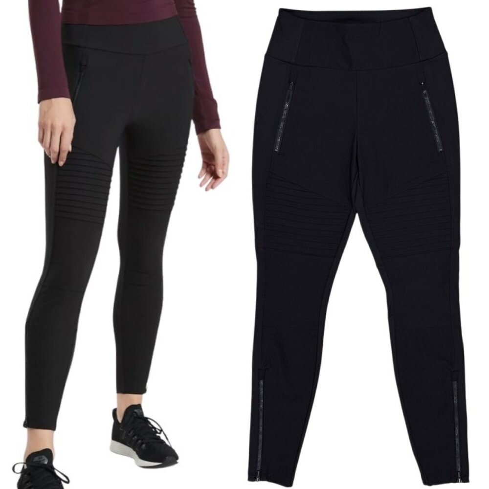 Athleta Headlands Hybrid Cargo Pants Black Leggings